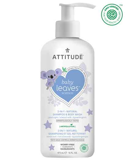 Baby Leaves 2-in-1 Shampoo and Body Wash - Almond Milk