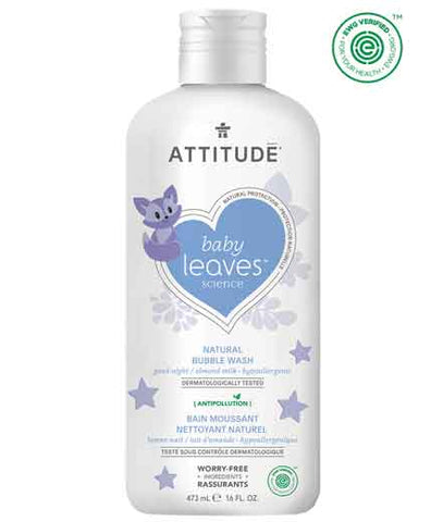 Baby Leaves Natural Bubble Wash - Almond Milk