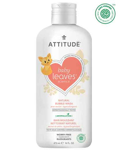 Baby Leaves Natural Bubble Wash - Pear Nectar